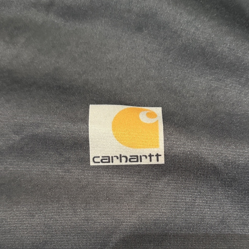 Carhartt Mens Long Sleeve Quarter-Zip Pullover T Shirt Dark Gray Size S - Picture 4 of 9